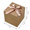 GP SUP 12 Pack Gift Boxes with Lids,Nested Squared Boxes with Lids for Fathers Day, Graduations, Weddings, Birthdays and Christmas(Gold, 4”×4”×4”)
