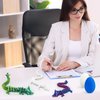 3D Printed Dragon Egg with Dragon Inside,12 Inch 3D Printed Dragon Egg Fidget Toy，Home Office Decor Executive Desk Toys for Autism/ADHD (Laser Purple)
