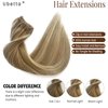 Remy Human Hair Clip in Extensions, Ash Brown Mixed Platinum Blonde Clip in Hair Extensions Real Human Hair,16 Inch 70G 7 Pcs Double Weft Hair Extensions Real Human Hair Clip ins for Women