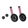 MABIS Walker Wheels with Glide Caps, Pink, One Pair