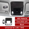 BRMYL Car Reading Light Cover Decals for 2022 2023 2024 Honda Civic 11th Gen Accessories ABS Carbon Fiber Interior Stickers