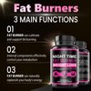 WZI Nighttime Formula 𝐅𝐚𝐭 𝐁𝐮𝐫𝐧𝐞𝐫 Designed specifically for Women, 60 Capsules