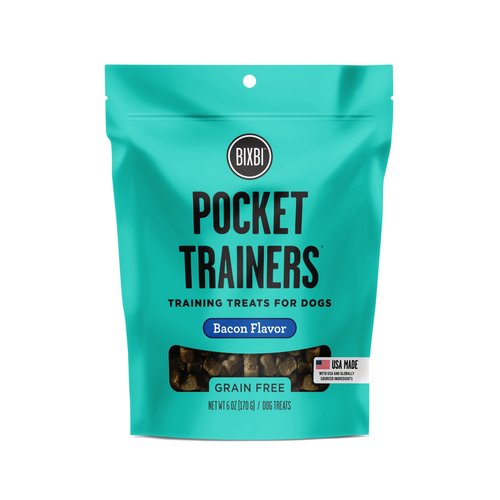 BIXBI Pocket Trainers Bacon 6oz Dog Treats