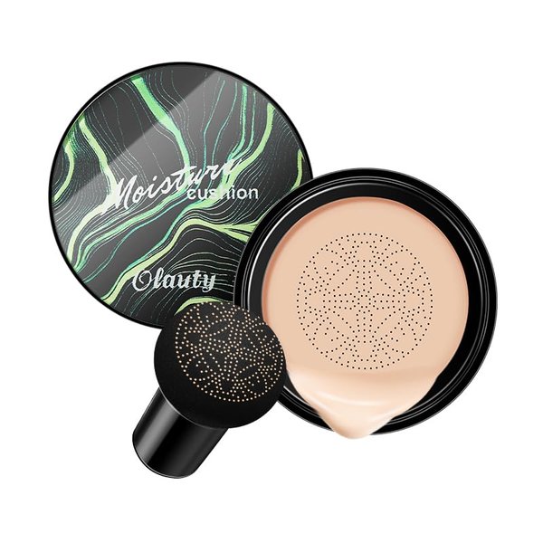 ASCOKA Mushroom Head Air Cushion CC Cream Foundation, Moisturizing Concealer BB Cream Nude Long Lasting Matte CC Cream Makeup Liquid Foundation (2-3 Natural)