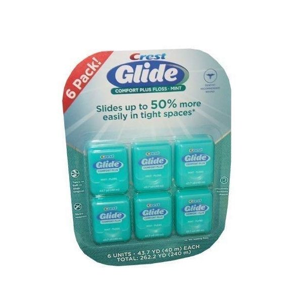 Glide-Crest Dental Floss - 43.7 Yd,