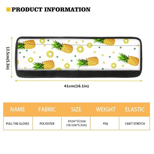 NETILGEN 4 PCS Fashion Brown Flower Refrigerator Door Handle Covers Washable Anti-Skid Protector for Fridge Oven Keep Off Fingerprints Liquid Oil Stain Food Spot
