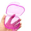 Orthodontic Retainer Case with Vent Holes - Transparent Purple