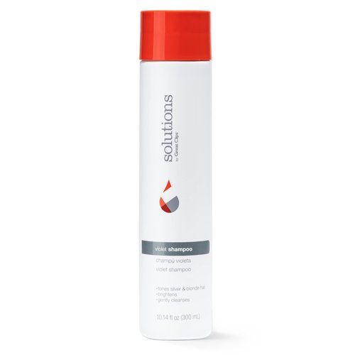 GREAT CLIPS Solutions Violet Shampoo, 10oz | Toning Shampoo Enhances Hair Color | Works on Color-Treated & Natural Hair | For Blonde, Gray, or White Hair