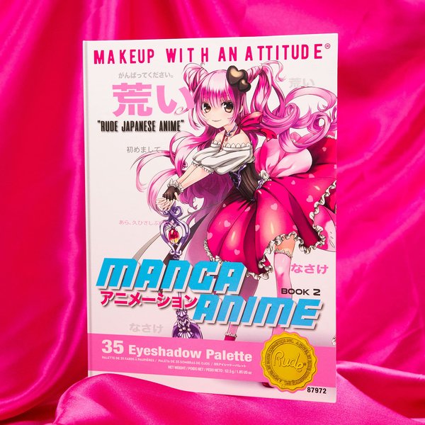 Rude Cosmetics Manga Anime 35 Eyeshadow Palette Book 2 Eye Shadow Women 1.34 oz
