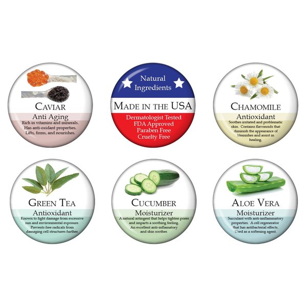 TRÈSDIANA DMAE Anti-Aging Moisturizer - Premium Anti-Aging, for Face and Neck, Moisturizes, perfect for Oily, Dry, and Sensitive Skin, Natural Blend of Vitamin E, Caviar, Aloe, Green Tea Antioxidant,