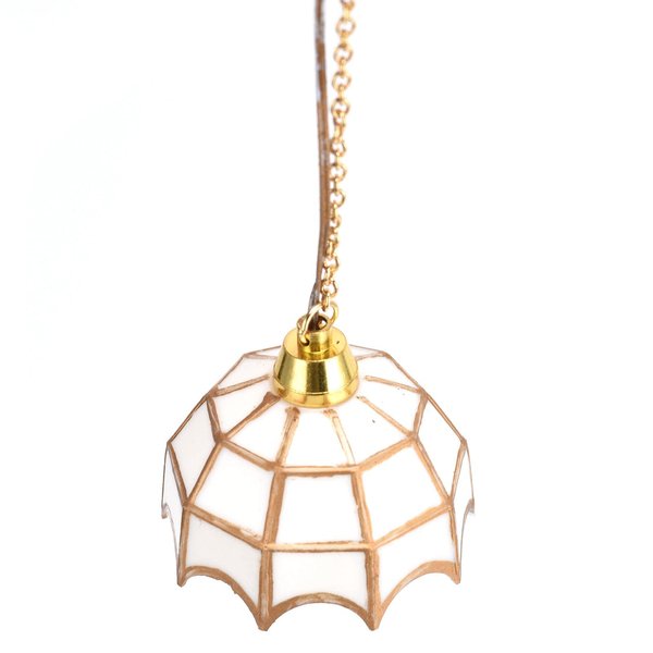 Dollhouse Ceiling Lamp, Dollhouse LED Light Vivid and Exquisite with a 12V Plug for 1:12 Miniature Doll House