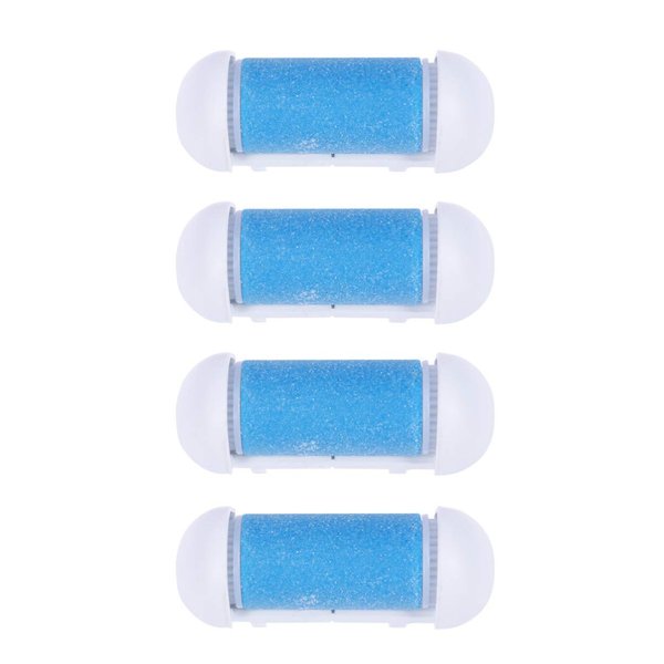 Electric Foot Remover 4pcs Replacement Roller Refill Head Pedicure Hard Skin Remover Rollers Electric Remover Accessories Perfect Foot File (Blue) Foot Sander