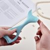 KUNFOWL 3 in 1 Mascara Shield Applicationlicator Guard, Silicone Eyelashes Tools, Blue Eyelash Separator Tool Upper and Lower Eye Lash Mascara Tool Guard for Girls and Women