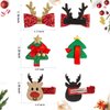 Cute Hair Clips Set for Girls - 6 Pcs Alligator Clips Bows Barrettes Holiday Hair Pins,Ideal Hair Accessories Set,Perfect Gifts for Baby,Toddlers(Christmas-B)