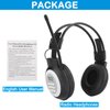 HanRongDa Radio Headphones Portable Stereo FM Radio with Best Reception, DSP Digital Personal Wireless Headset with Preset Stations, AA Battery Operated for Walking, Traveling, Jogging HRD-308