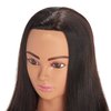 Hairingrid Mannequin Head 20"-22" 100% Human Hair Hairdresser Cosmetology Mannequin Manikin Training Head Hair and Free Clamp Holder (1906LB0214)