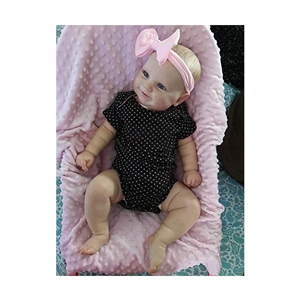 Anano 20 Inch Reborn Baby Dolls Toddler Girl Realistic Silicone Newborn Dolls Sweet Real Life Dolls for Babies