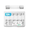 Chanzon(Pack of 20Pcs) UL Listed 6x30mm 8A 250V/125V 8 Amp Glass Fuses Fast Blow Cartridge Tube Fuse f8al 125 V / 250 V (6.4mmx30.3mm)
