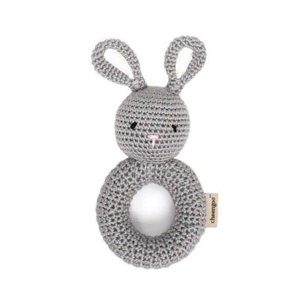 Cheengoo Organic Crocheted Bunny Ring Rattle