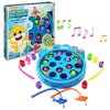 Spin Master Games Pinkfong Baby Shark Let's Go Hunt Musical Fishing Game Learning Educational Toy Preschool Board Game Summer Toy, for Kids Ages 4+