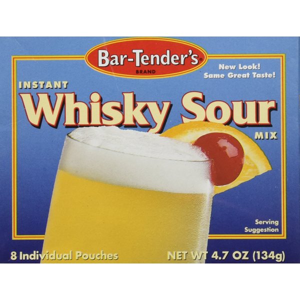 Bar-Tenders Instant Whiskey Sour Cocktail Mix, Net Wt. 4.7 oz. (8 pouches)