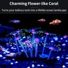 Uniclife Glowing Effect Artificial Coral Plant for Fish Tank, Decorative Aquarium Ornament (Yellow)