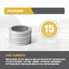 15 Pcs Oil Drain Plug Gasket - 18mm OEM Aluminum Oil Drain Plug Washer Gaskets - Compatible/Replacement for Ford Mazda Porsche & Volvo OEM PN Part#: 90012310630/977751