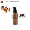 L.A. Colors 1 Pump Liquid Makeup [ CLM287A Beautiful Bronze ] Face & Body Foundation Flawless Looking + Free Zipper Bag