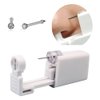 Self Nose Piercing Gun Self Nose Piercing Gun Kit Safety Nose Piercing Gun Kit Tool (White)