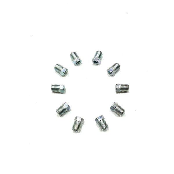 The Stop Shop Metric Brake Line Invert Flare Fittings for 3/16" Tube. 10 x 1 mm (Pack of 10)