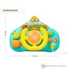 Childlike BehaviorBaby Steering Wheel Toy - Interactive Educational Baby Car Seat, High Chair Toy - Ages 1-3 with Sounds and Fun Learning - Develop Fine Motor Skills and Imagination in Toddler Drivers