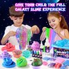 Mini Galaxy Slime Kit for Girls 6-12 Years Old, Glimmer Crunchy Slime, Foam Slime,Butter Slime, Stress Relief Toys, Party Favors for Kids, Fun Idea for Christmas & Easter