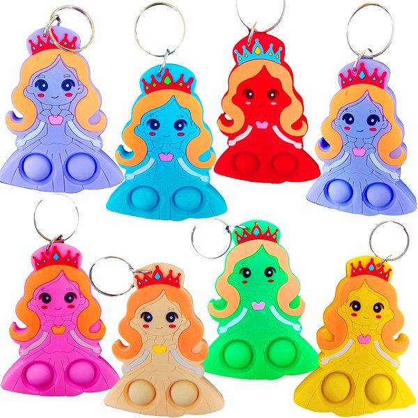 20 Packs Bulk Mini Dreamy Castle Princess fidgets Toys for Kids Children Classroom Students Gifts Prize from Teacher,Birthday Party Bubble Favors (Princess)