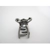 Generic Tiny small dark silver tone bow shaped metal hair claw clip