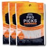 Armonds ProPicks Advanced Dental Picks for Teeth Cleaning - Disposable Plastic Toothpicks for Teeth & Gums - Clean & Reach Behind Teeth & Massages Gums - Fresh Mint Flavor - 3 Packages x 80 Toothpicks