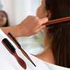Pure Boar Bristle Hair Brush for Women and Beard Brush for Men, Slick Back Hair Brush Teasing Brush Edge Brush with Natural Wood Handle, Use for Detangling, Smoothing, Wave Styles, Restores Shine