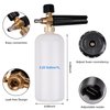 Clatoon Pressure Washer Short Gun, Foam Cannon with 1/4 Inch Quick Connector, Power Washer with 5 Pressure Washer Nozzle Tips, M22-14 mm Inlet Connector