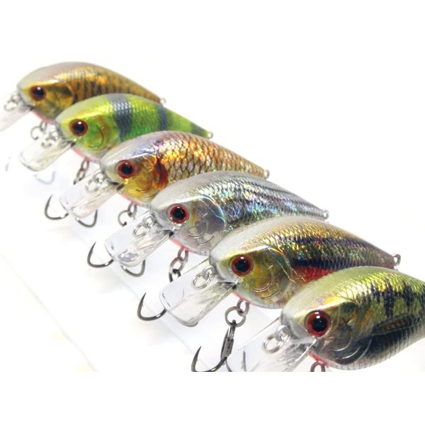 wLure Minnow Crankbait for Bass Fishing Bass Lure Jerkbait Fishing Lure (HC15KB, with Tackle Box)