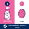 Veet In Shower Hair Removal Cream, Botanic Inspirations, Legs & Body, 400 ml (Pack of 3)