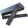 PrettyClaw | 10pc Professional Nail File 80/100 Grit Black Rectangle Acrylic Nail Files Plastic Center Double Sided Emery Board for Nails Washable 7 inch Nail File