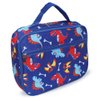 Keeli Kids Dino Lunch Box Insulated Lunchbox Reusable Cooler Bag Kit Back to School Elementary Toddler Boys & Girls in Blue Dinosaurs