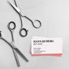 Personalized Modern Hairstylist Business Cards / 100 Custom Feminine Business Cards / 2" x 3.5" Small Flat Pink Black Beauty Salon Business Card Pack/Made in The USA