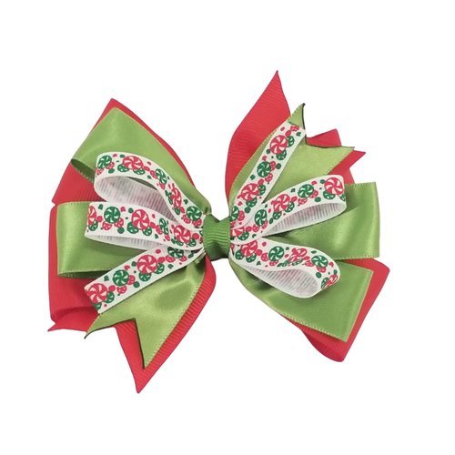 Holiday candies Christmas Hair Bow