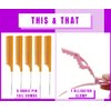 MRS GWEN HAIR & ACCESSORIES Rat Tail 5pcs Pin Tail CombS Anti-static Heat Resistant Fine-Tooth Sectioning Parting Styling Loc Comb & an Alligator Hair Clip (5 pcs Honey Orange)