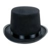 Classic Black Top Hat Perfect for Halloween Costumes, Magician, Steampunk, and Iconic Character Outfits like Stevie Nicks, Mad Hatter, Michael Jackson, and Willy Wonka