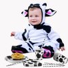Lewtemi 100 Pcs Cow Print Party Supplies Kit, Include Napkins, Plates, Cups, Straws for Farm Animal Theme Birthday Party Picnic Decoration