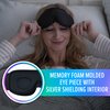 DefenderShield EMF Radiation Protection Sleep Eye Mask - Blackout Molded Design Blocks Out Light & EMF Emissions - Sleep Yoga Travel