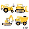 Big Dot of Happiness Dig It - Construction Party Zone - Dump Truck Bulldozer Backhoe Excavator Decorations DIY Baby Shower or Birthday Party Essentials - Set of 20