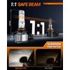 SEALIGHT 9145 H10 LED Fog Light Bulbs or DRL, 12000LM 800% Brightness 9040 9045 9140 LED Fog Lights LED Bulb for Car, 6500K Cool White 984 FT Strong Penetration, 60000 Hours Lifespan, Pack of 2