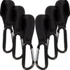 6 Pack Baby Stroller Hooks for Hanging Diaper Bags Stroller Clips for Bags Multipurpose Hooks for Grocery Shopping Bags Stroller Accessories Pram Buggy Clips Straps Hook
